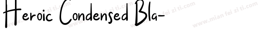 Heroic Condensed Bla字体转换